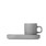 Hrnek na Espresso s podšálkem PILAR Mirage Grey 2 ks