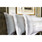 Povlečení na polštář Crown White - Gold 40 x 60 cm s lemem, hotelový uzávěr