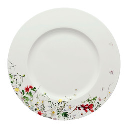 Jídelní talíř 28 cm s okrajem Brillance Bone China Fleurs Sauvages