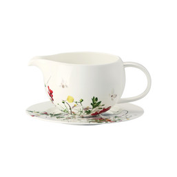 Omáčník s talířkem Brillance Bone China Fleurs Sauvages