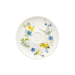 Podšálek na cappuccino / na čaj 14 cm Brillance Bone China Fleurs des Alpes