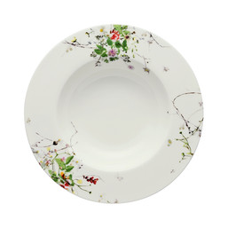 Polévkový talíř 23 cm s okrajem Brillance Bone China Fleurs Sauvages