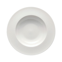 Polévkový talíř 23 cm s okrajem Brillance Bone China White