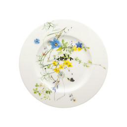 Předkrmový talířek 19 cm s okrajem Brillance Bone China Fleurs des Alpes