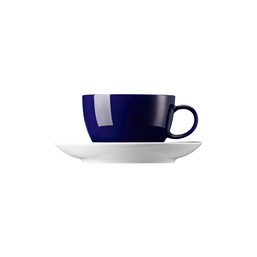 Šálek na čaj / kávu s podšálkem Sunny Day Cobalt Blue
