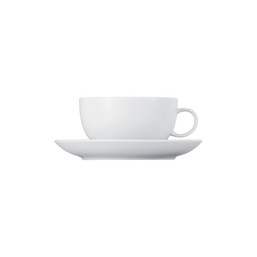 Šálek na cappuccino s podšálkem Sunny Day White