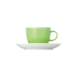 Šálek na kávu s podšálkem Sunny Day Apple Green