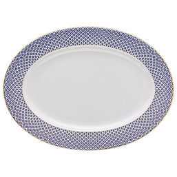 Servírovací talíř 33,5 x 24,5 cm Francis Carreau Bleu