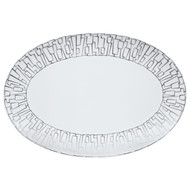 Servírovací talíř 34 x 23,5 TAC Skin Platin