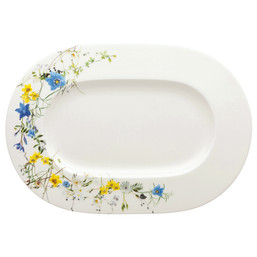 Servírovací talíř 34 x 24 cm Brillance Bone China Fleurs des Alpes