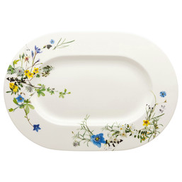 Servírovací talíř 41 x 29 cm Brillance Bone China Fleurs des Alpes