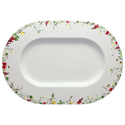 Servírovací talíř 41 x 29 cm Brillance Bone China Fleurs Sauvages