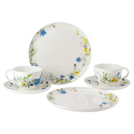 Snídaňová sada se šálky 6 ks Brillance Bone China Fleurs des Alpes