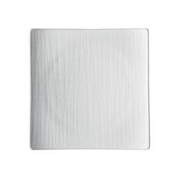 Talíř 22 cm čtvercový mělký Mesh White