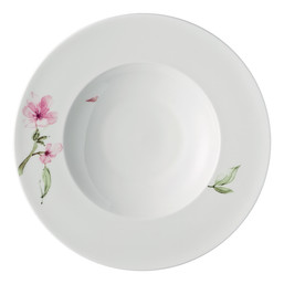 Talíř na těstoviny 29 cm s okrajem Jade Bone China Magnolie