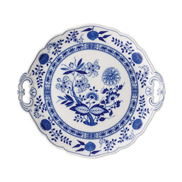 Servírovací talíř na zákusky kulatý 27 cm Blue Onion