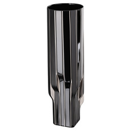Váza Strip černá s platinou 45 cm