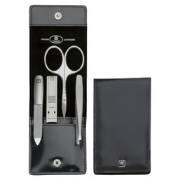 Manikúra 4 ks černá s kleštičkami TWINOX