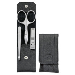 Manikúra 3 ks černá s nůžkami a kleštičkami TWINOX