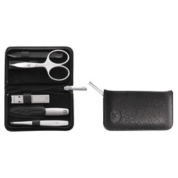 Manikúra 5 ks černá na zip s kleštičkami TWINOX