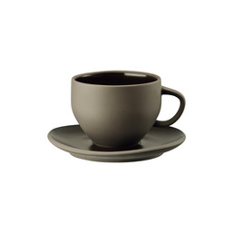 Šálek na čaj / kávu s podšálkem Junto Slate Grey