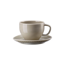Šálek na čaj / kávu s podšálkem Junto Pearl Grey