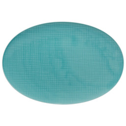 Servírovací talíř 38 x 26 cm Mesh Colours Aqua