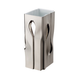 Váza Lapp 30 cm platinová