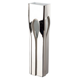 Váza Lapp 45 cm platinová