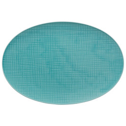 Servírovací talíř 34 x 24 cm Mesh Colours Aqua