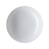 Talíř 22 cm hluboký Blend White Relief Vertical