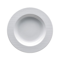 Talíř 23 cm hluboký Mesh White