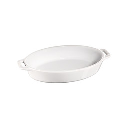Oválná forma na pečení Ø 23 cm bílá